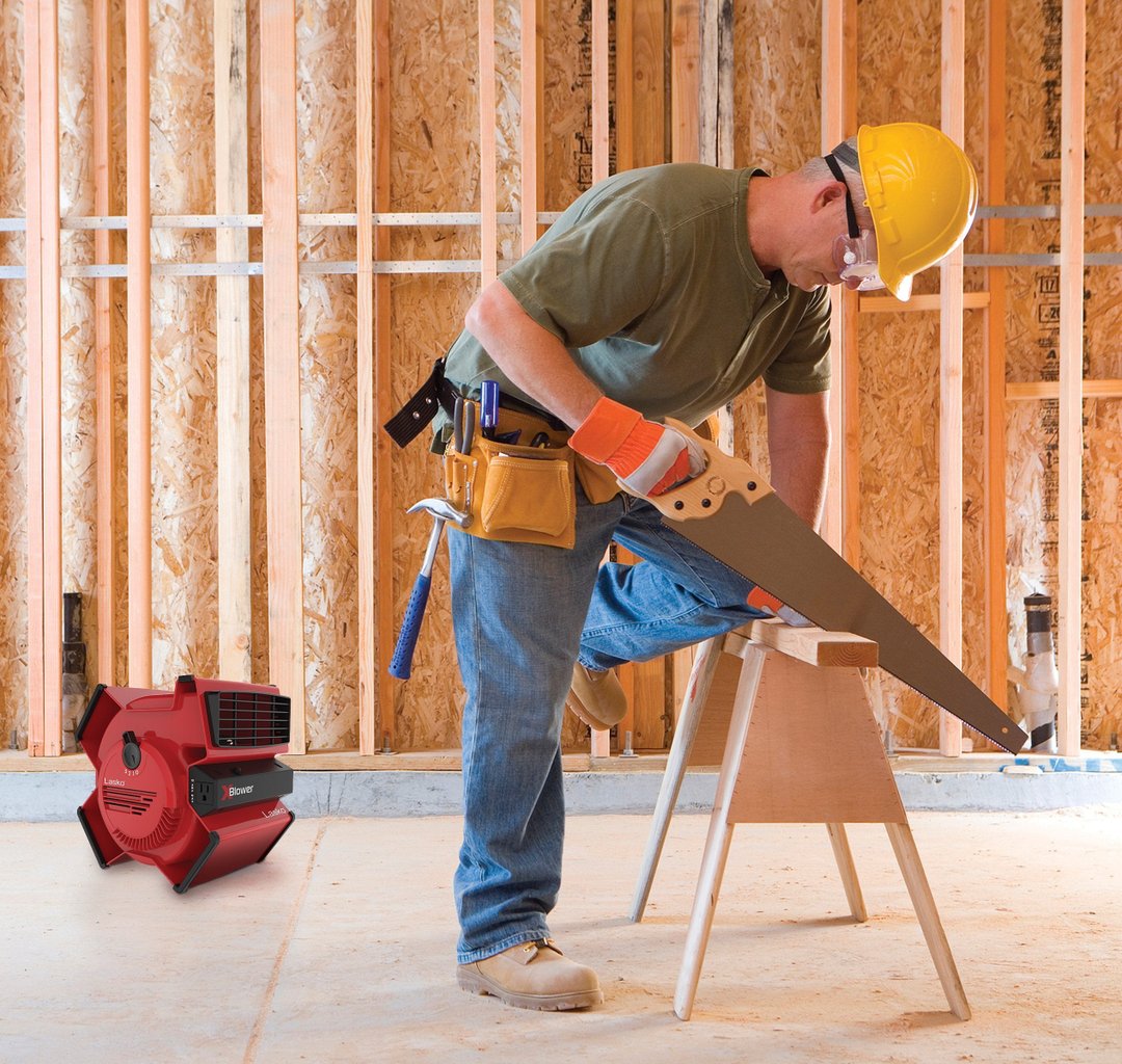 Lasko X-Blower Multi-Position Utility Blower Fan with 3 Speeds, X12900, Red