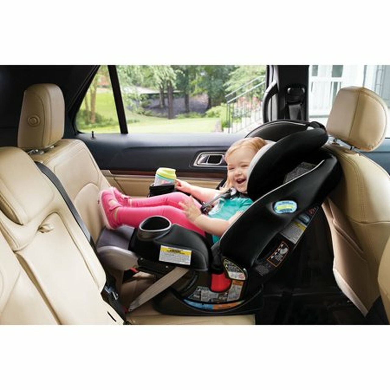 Graco 4Ever Extend2Fit 4-in-1 Convertible Car Seat, Clove White