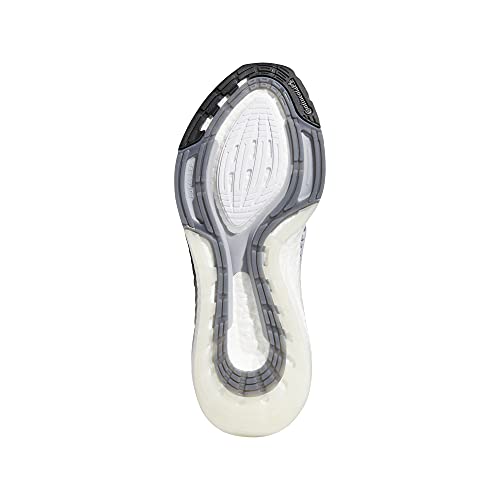 adidas Men's Ultraboost 21 Running Shoe, White/Black/Black, 7.5