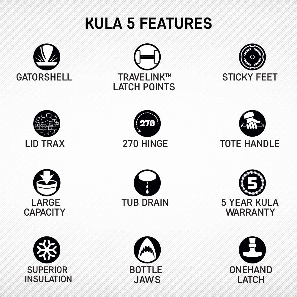 KULA Cooler 5 | Lightweight Cooler, 5 Gallon, White