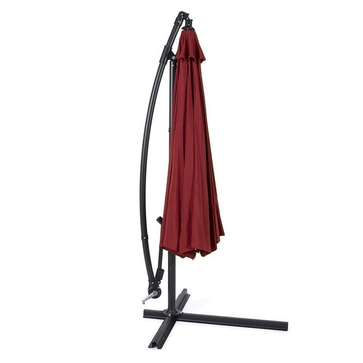 10FT Hanging Patio Umbrella Sun Shade Offset