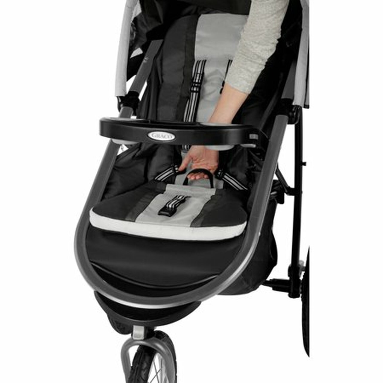 Graco FastAction Fold Jogger Click Connect Travel System Jogging Stroller, Gotham
