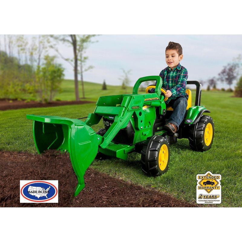 Peg Perego John Deere Front Loader – Green