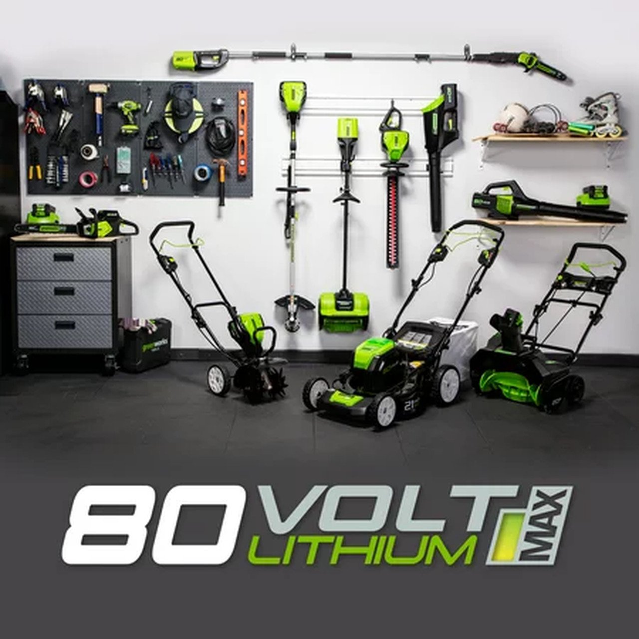 Greenworks PRO 21 in. 80V Cordless Self-Propelled Lawn Mower, Battery and Charger Not Included, MO80L00