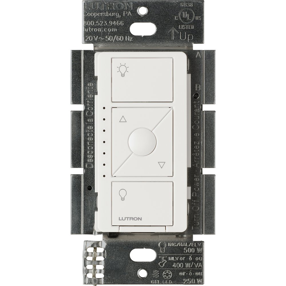 Lutron PD-5NE-WH ELV Caseta Wireless Electronic Low Voltage In-Wall Dimmer, 1 pack, White