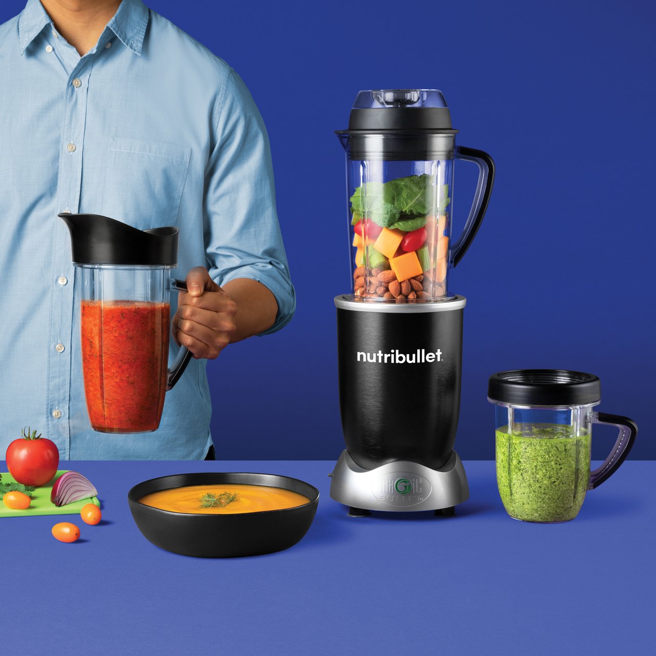 NutriBullet RX Blender Smart Technology with Auto Start and Stop, 10 Piece
