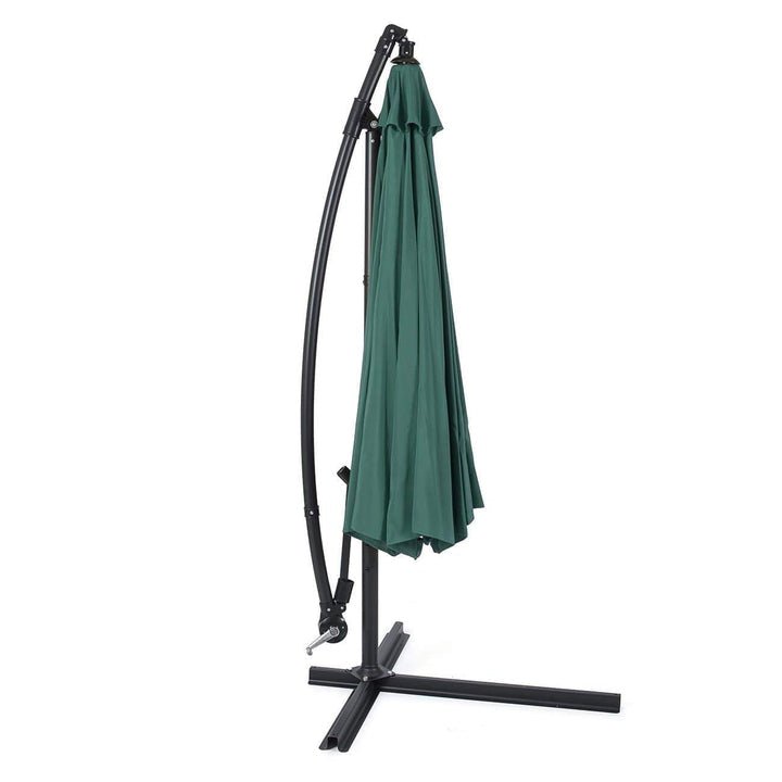 10FT Hanging Patio Umbrella Sun Shade Offset
