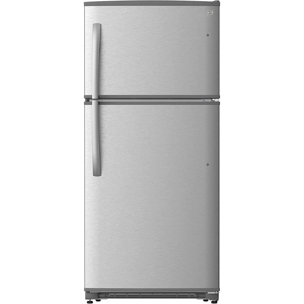 Kenmore 60615 18 Cubic Ft. Total Capacity Top Freezer Refrigerator, Stainless Steel