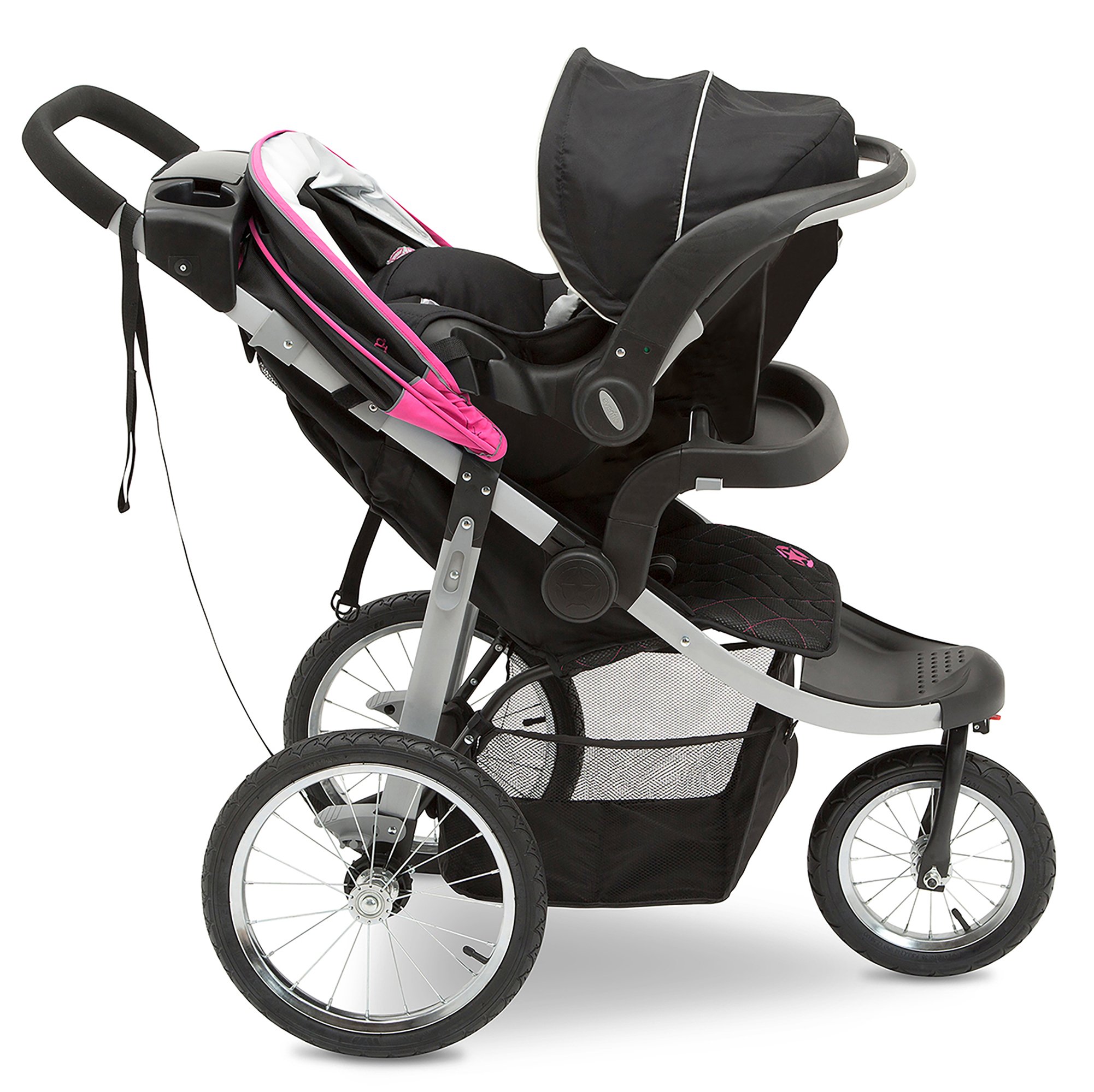 Jeep Unlimited Range Jogger by Delta Children, Trek Pink Tonal