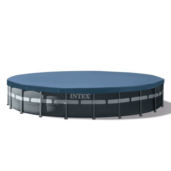 12' x 33″ Outdoor Round Frame Above Ground Swimming Pool with Pump