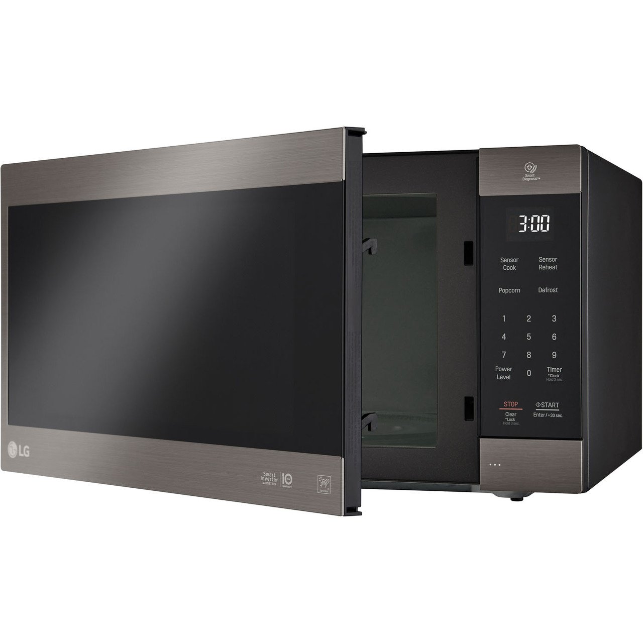 LG NeoChef 2.0 Cu. Ft. 1200W Countertop Microwave, Black Stainless Steel