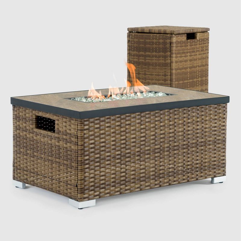 Cheyenne 32″x20″ Patio Fire Table – Sego Lily