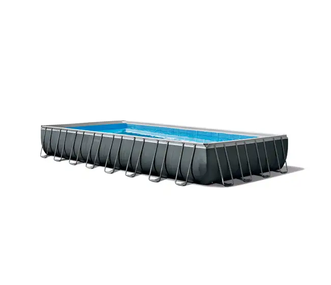 Swimming Pool-Intex 26373EH 32' x 16' x 52″ Rectangular Ultra XTR Frame Swimming Pool w/ Pump