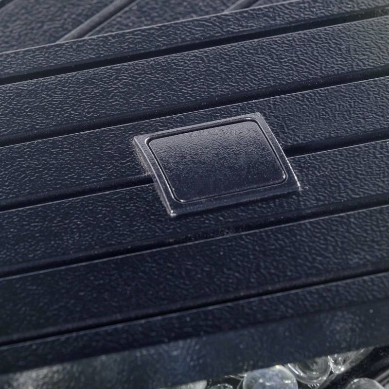 Rectangle Aluminum Fire Pit Table Hammered Black – Legacy Heating