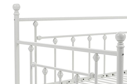 DHP Manila Metal Framed Daybed with Trundle, Twin - White