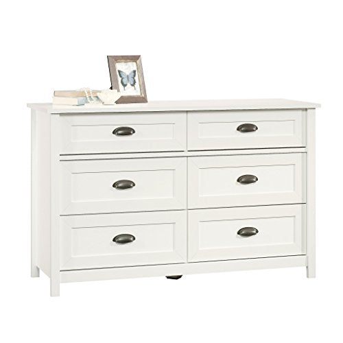 Sauder County Line Dresser, Soft White finish