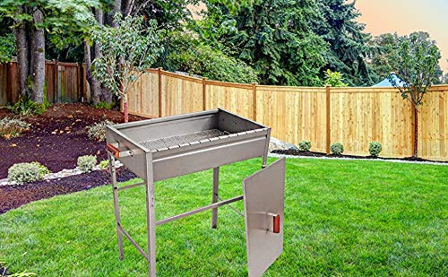 Aramco BBQ Grill & Lid, Large, Stainless Steel