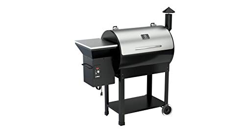 Z GRILLS ZPG-7002E 2020 Upgrade Wood Pellet Grill & Smoker, 8 in 1 BBQ Grill Auto Temperature Controls, inch Cooking Area, 700 sq, Silver