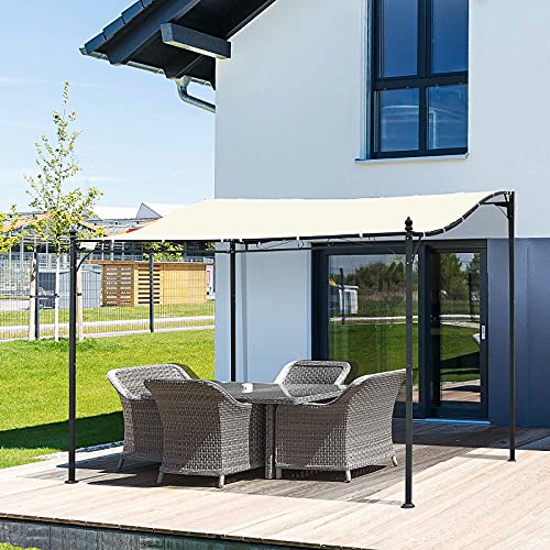 Compatible with Outsunny 10’ x 10’ Foot Steel Outdoor Pergola Patio Canopy Gazebo Cream White