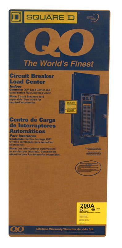 Square D Main Breaker Load Center 200 Amp 40 Space 40 Circuits Boxed