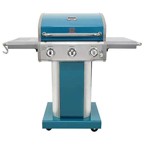 Kenmore PG-A4030400LD-TL 3 Burner Outdoor Patio Gas BBQ Propane Grill, Teal
