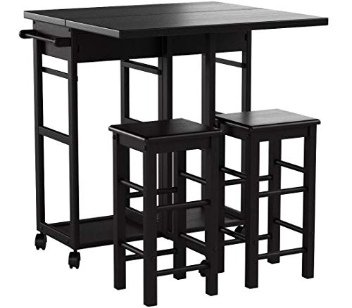 Winsome Suzanne 3-PC Set Space Saver Kitchen, Coffee Finish