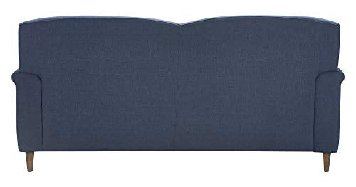 Finch Elmhurst Mid Century Upholstered Sofa, French Cottage Living Room Couch, Solid Wood Legs, 72