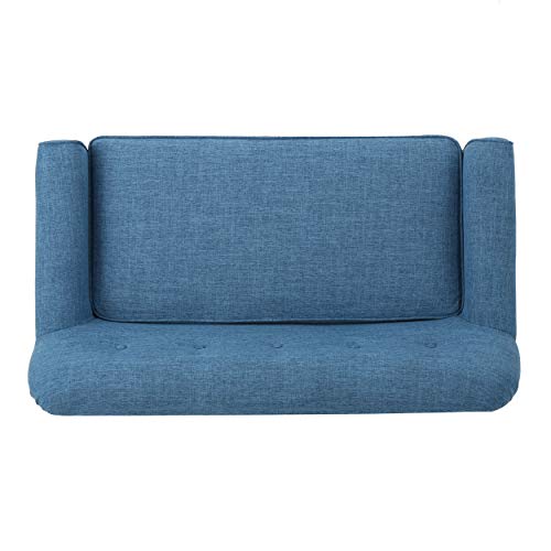 Christopher Knight Home Mariah Mid-Century Modern Loveseat, Muted Blue