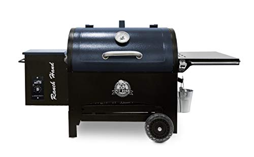 PIT BOSS PB440TGR1 Portable Folding Legs Pellet Smoker Grill, Black