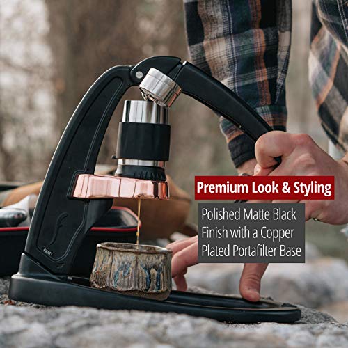 Flair Signature Espresso Maker - An all manual espresso press to handcraft espresso at home (Pressure Kit, Black)