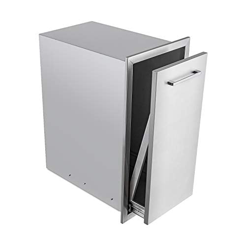 Outdoor Kitchen Built-In Single Trash Drawer - 14