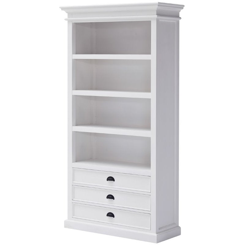 4 Shelf Bookcase in Pure White