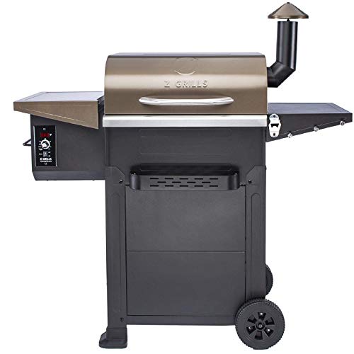 Z GRILLS ZPG-6002B 2020 New Model Wood Pellet Grill & Smoker 6 in 1 BBQ Grill Auto Temperature Control, 573, 601 sq in Copper