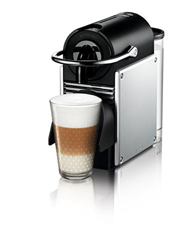 Nespresso Pixie Coffee and Espresso Machine by DeLonghi with Aeroccino, Aluminum