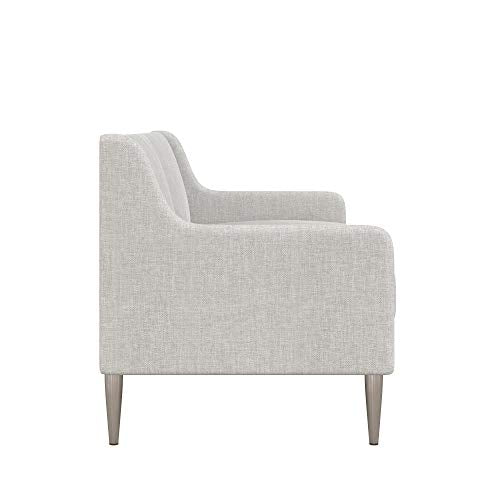 CosmoLiving by Cosmopolitan Virginia Modern Living Room Cushioned Sofa, Light Gray