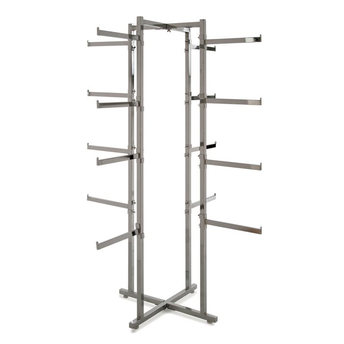 Econoco Folding Lingerie Tower - Square Tubing w/ Rectangular Tubular Arms