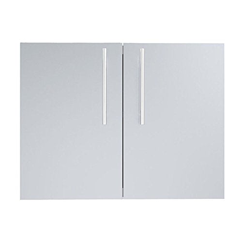 SUNSTONE DE-DD30 Designer Series Raised Style Double Door with Shelves, 30