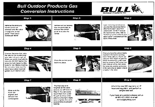 BBQ Grill Bull Conversion Kit NAT to LP 17468 OEM