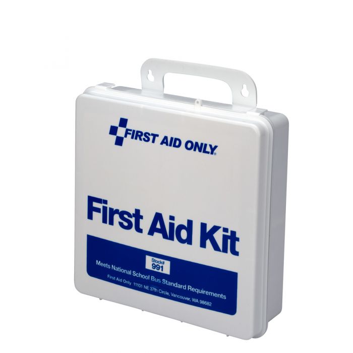 First Aid Only 50 Person National Standard Bus First Aid Kit, Plastic Case - (Case of 3)