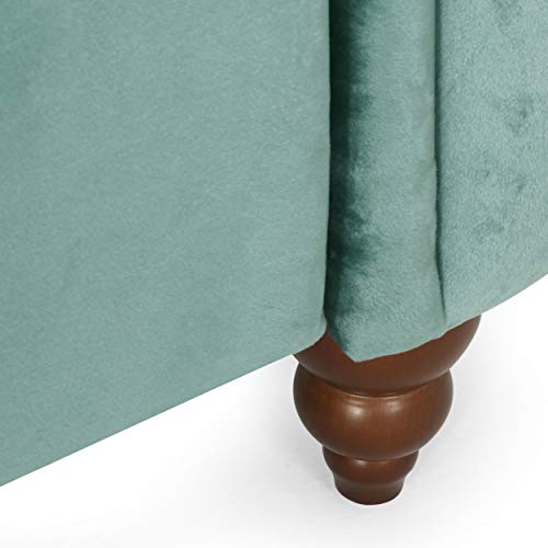 Christopher Knight Home Richland Sofas, Turquoise + Walnut