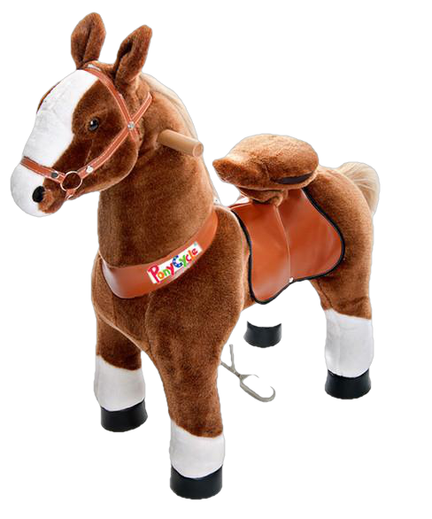 PonyCycle x Vroom Rider VR-N3151 Ride-on Dark Brown Horse For for 3-5 Year Olds New
