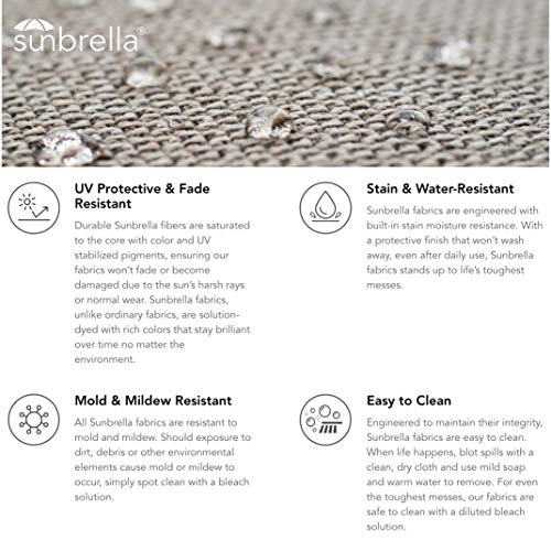 Secret Garden Home Goods 9ft 8 Ribs Market Umbrella Replacement Canopy (Sunbrella- Terracotta)