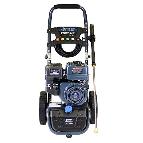 A-ITECH AT30-127001 Gas Powered Pressure Washer 2700 PSI & 2.4 GPM On-Board Soap Tank with 5 Nozzle Set, CARB Compliant