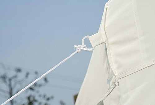 Outsunny 29’x20’ Large 10-Wall Event Wedding Gazebo Canopy Tent with Open Floor Design & Weather Protection, White