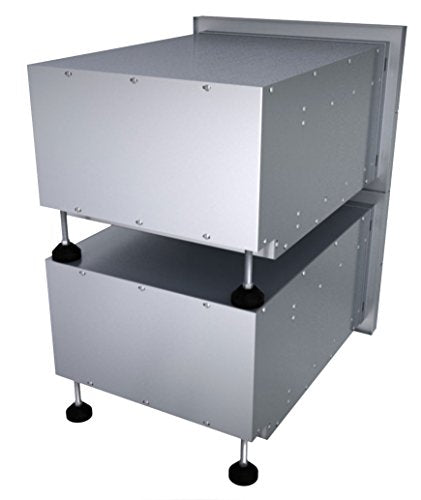 SUNSTONE DE-DD13 Designer Series Raised Style Height Double Drawer, 18