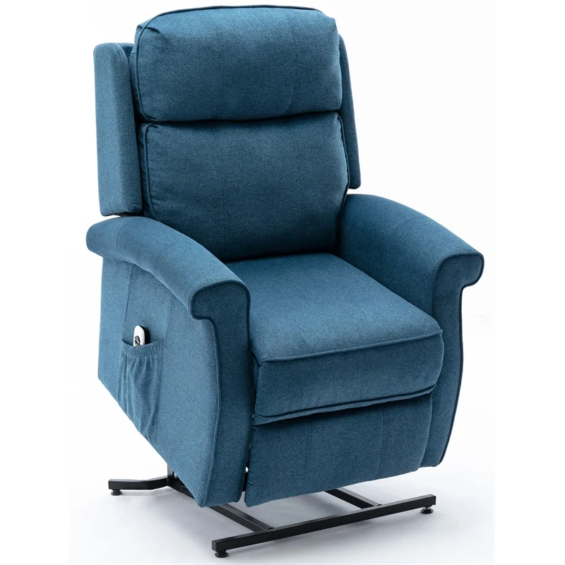 Lucerne Cadet Blue Fabric Traditional Lift Chair