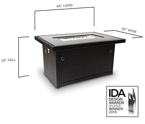 Outland Living Series 403-Espresso Brown Fire Table, Espresso Brown/50,000 BTU