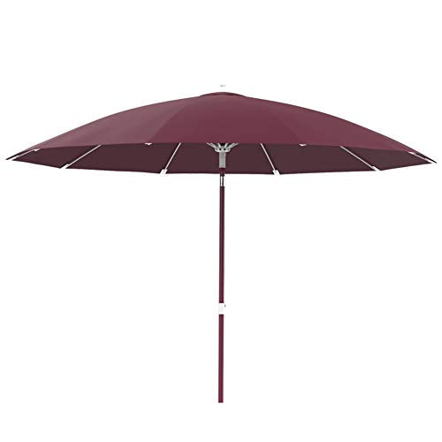 ZXL Patio Umbrellas 9ft/270cm Patio Outdoor Market Table Umbrella, Lightweight Garden Parasols for Garden Yard Beach Deck, Easy to Assemble (Color : Red)