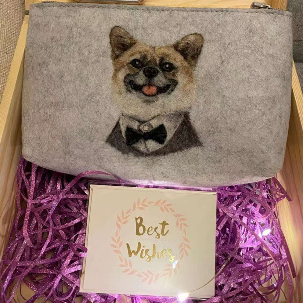 Pet Customized Wool Felt Wallet