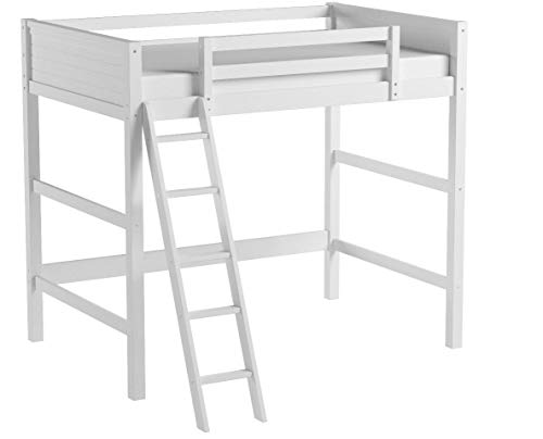 Dorel Living Denver Full Size Loft, White bed